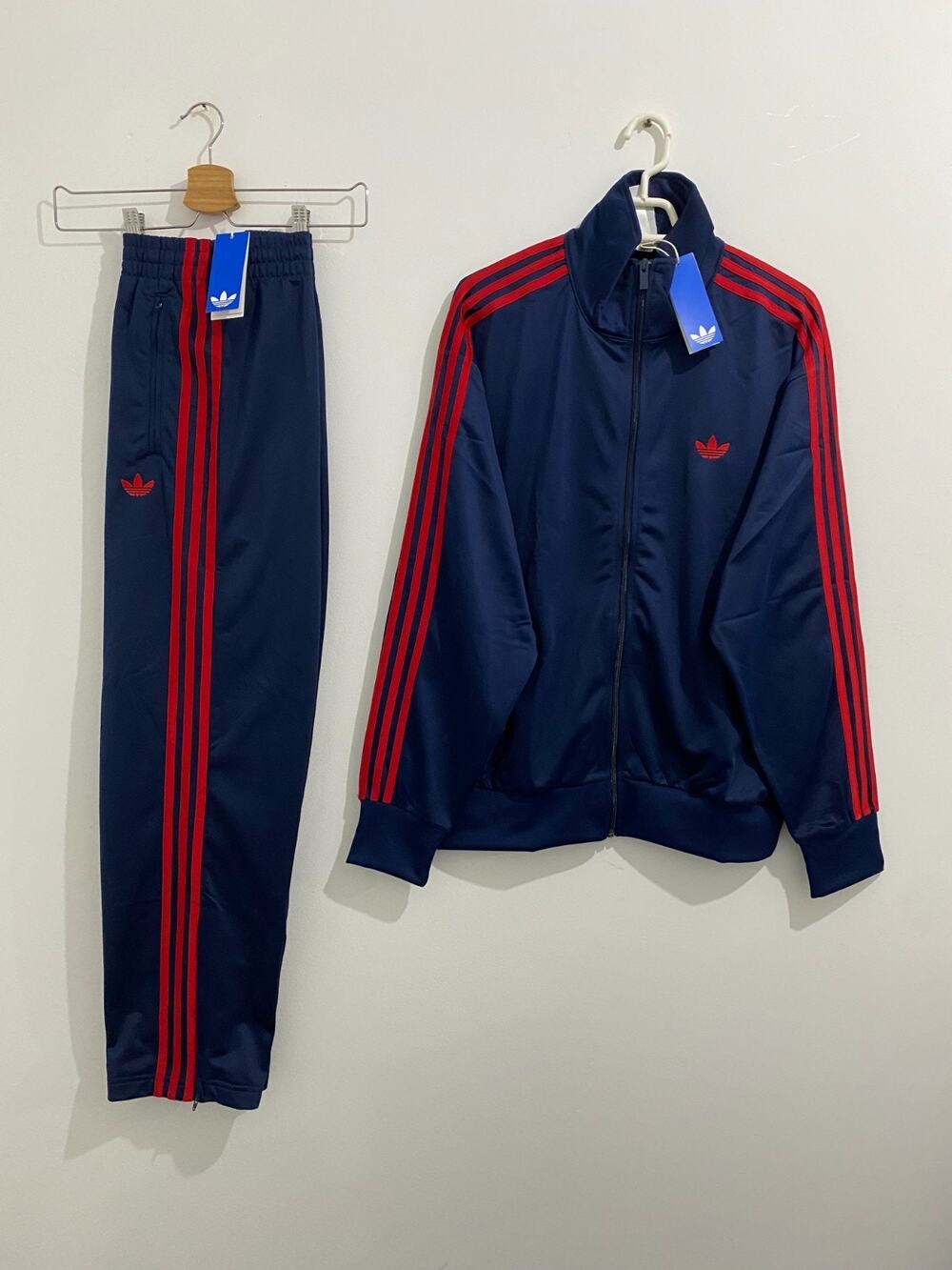 Adidas Originals Classics Firebird Tracksuit Indigo Better Scarlet Size 2XL